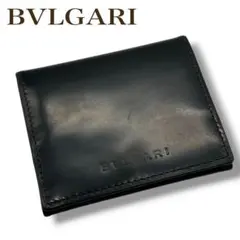 BVLGARI ブルガリ レザー コインケース 小銭入れ ブラック メンズ 伊製