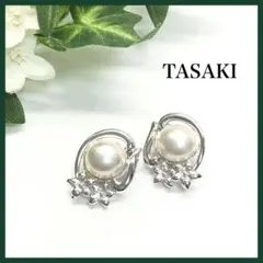タサキ TASAKI マベパール イヤリング シルバー SV 花モチーフ - メルカリ