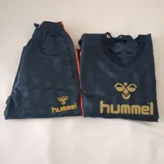 hummel ピステ上下 ネイビー/オレンジ（140cm）