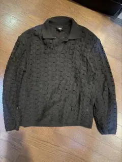 24SS STUSSY OPEN KNIT COLLARED SWEATER Ｌのサムネイル