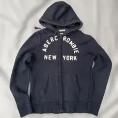 Abercrombie ネイビーパーカー フード付き