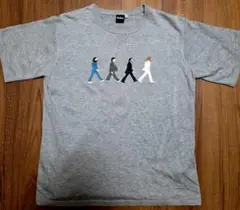 【着用感少な目】SHIPS ビートルズ アビーロード刺繍Tシャツ サイズ40