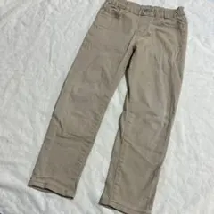 ユニクロ　ベージュ ロングパンツ 110