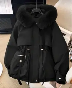 新品 中綿 ファー付きコート 人気商品 暖かい セレクト