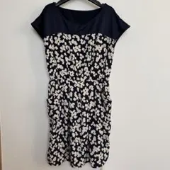 新品タグ付き NATURAL BEAUTY BASIC 半袖ワンピース 膝丈