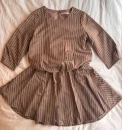 【美品】LUCA ストライプ 膝丈 ワンピース オケージョンのサムネイル