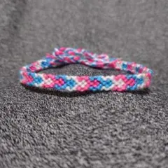 1387 ハンドメイド　ミサンガ　3色アンクレット ブレスレット ニュアンス