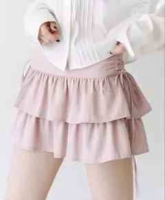 jouetie リボンティアードミニスカパン