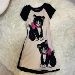 黒猫デザイン ワンピース Bunny Bunny Gun
