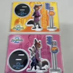 ズートピア2 HAPPYくじ　G賞　アクリルスタンド　2個セット