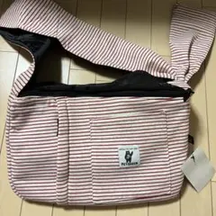 PETQUEEN　ペット用キャリーバッグ 赤と白のストライプ★新品未使用のサムネイル