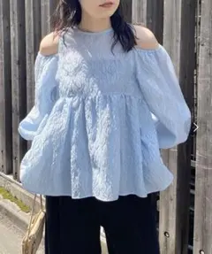 TOILE DE JOUY ORGANDY SHIRRING TUNIC - メルカリ