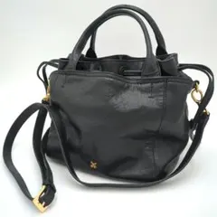 極美品　サザビー　巾着型　2wayバッグ ハンドバッグ　ショルダー紐ありのサムネイル