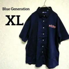 一点物✨Blue Generation【XL】 半袖シャツ ネイビー トップス