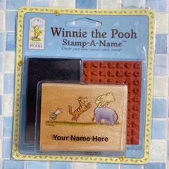 ディズニー くまのプーさん　クラシックプー ネームスタンプ はんこ