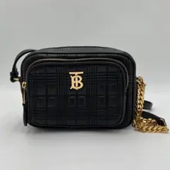 BURBERRY バーバリー　ショルダーバッグ　斜め掛け　TB ブラック　美品