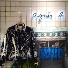 【美品】agnes b. アニエスベー フォトプリント ブルゾン ジャケット