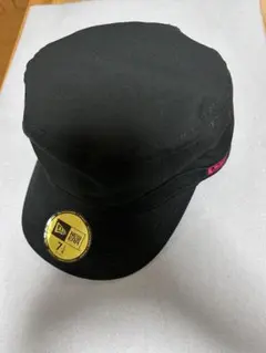 New Era ブラック ワークキャップ 7 1/4