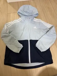 adidas ウィンドブレーカー L ライトブルー/ネイビー