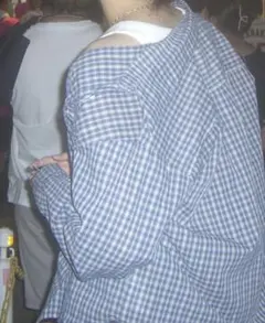 古着　シャツ　長袖　Mサイズ　チェック柄　ノームコア