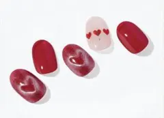 ㊾ohora ネイルシール HEART POP 16枚 オホーラ