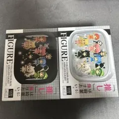 LEDライト付きフィギュア ケースコレクションBOX　ホワイト ブラック　セット