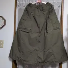 カーゴ ロングスカート サイドポケット付き