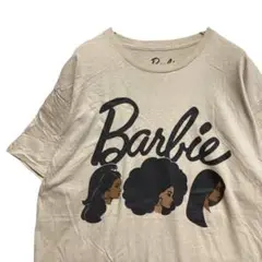 BKXT キャラ Tシャツ 古着 ベージュ バービー 人形 海外 外国人