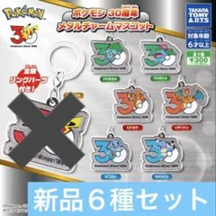 ポケモン 30周年 メタルチャームマスコット 6種 セミコンプ 新品