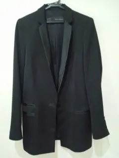 ZARA BASIC タキシードジャケット 黒 S スペイン製 未使用のサムネイル