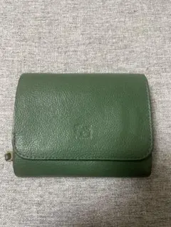 しゅー様専用　ILBISONTE グリーン 二つ折り財布