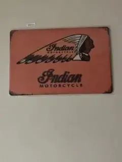 Indian Motorcycle ブリキ看板 インテリア