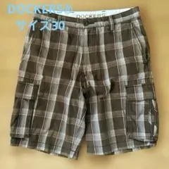 DOCKERS チェック柄　カーゴハーフパンツ　サイズ30のサムネイル
