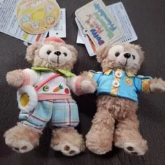ディズニーストア ユニベア バッジつきキーチェーン スコーン&ラスク