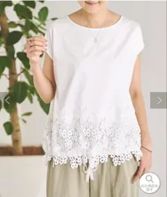 25SS美品】BEARDSLEY サッカーチェックフレンチブラウス ブラック