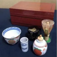 揃っています、すぐ使える茶箱一式　押小路碗・棗・茶筅 揃っています、すぐ使える茶箱一式 押小路碗・棗・茶筅 - メルカリ