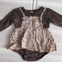 【サイズ70】Tete a tete　ロンパース　カバーオール　花柄　ベビー　服