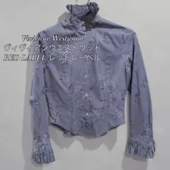 【超美品】【超希少】Vivienne Westwood ローズ立襟フリルブラウスのサムネイル