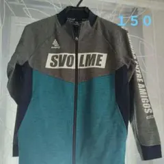 SVOLME ジップアップジャケット グレー/ターコイズ