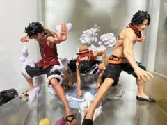 ワンピース 一番くじ ギア2ルフィ Grandistaエース 開封済箱付き3点