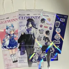 中国限定 原神 コラボステッカー 紙袋 シグウィン クロリンデ