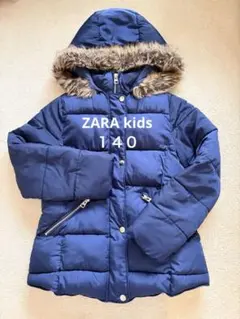 ZARA kids 140 ネイビー ダウンコート