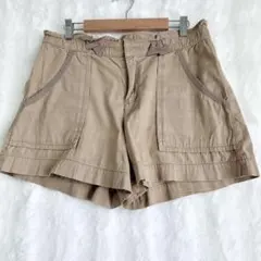 〈JILL STUART〉ショートパンツ ブラウン ポケット付き 2 レディース