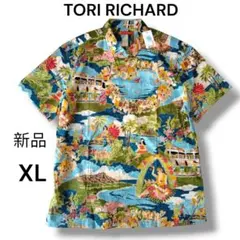 新品◎ TORI RICHARD アロハシャツ ハワイアン柄 半袖 XL　USAのサムネイル