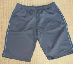 グレー サイド青ライン ショートパンツ
