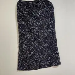 【値下げ】ナチュラルビューティーベーシック　スカート　M ブラウン　小花柄