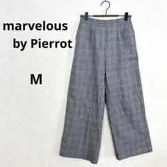 marvelous by Pierrot ワイドパンツ　グレンチェック　楽ちん