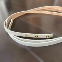 J.CREW（ジェイクルー） ギボシ留め細レザーベルトのサムネイル