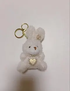 Lovetoxicラブトキシック　うさぎハートキーホルダー　ホワイト　新品未使用