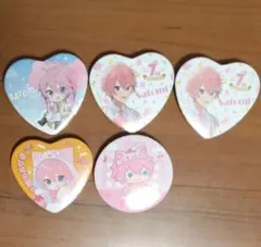 さとみ 缶バッジ 5点セット 被りあり